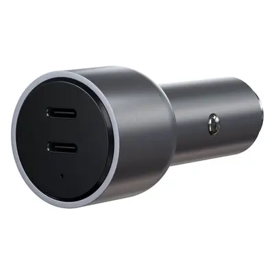 Nabíječka do auta Satechi 40W Dual USB-C PD Car Charger - Silver