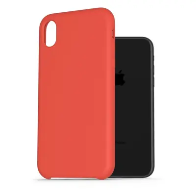 Kryt na mobil AlzaGuard Premium Liquid Silicone Case pro iPhone Xr červené