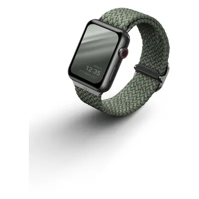 Řemínek Uniq Aspen Braided řemínek pro Apple Watch 42/44/45/Ultra 49mm zelený