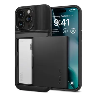 Kryt na mobil Spigen Slim Armor CS Black iPhone 15 Pro Max