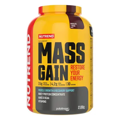 Gainer Nutrend Mass Gain 2100 g, čokoláda+kakao