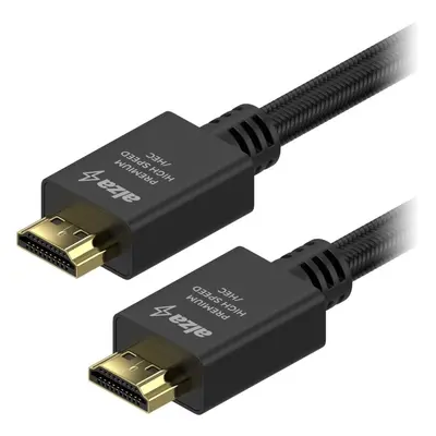 Video kabel AlzaPower AluCore Premium HDMI 2.0 High Speed 4K 5m černý