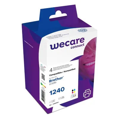 WECARE ARMOR ink sada kompatibilní s BROTHER LC-1240 VAL BP, černá/CMY