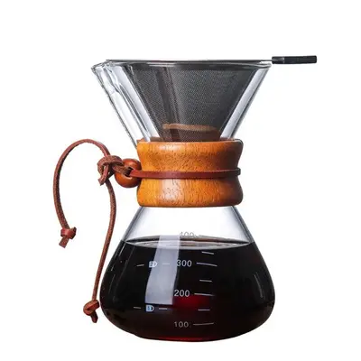 Překapávač ECOCOFFEE Chemex s nerezovým filtrem, 800 ml