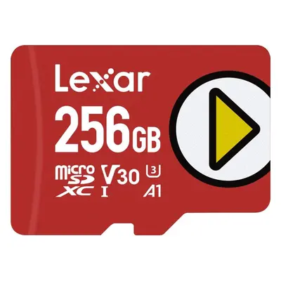 Lexar paměťová karta 256GB PLAY microSDXC™ UHS-I cards, čtení 150MB/s C10 A1 V30 U3