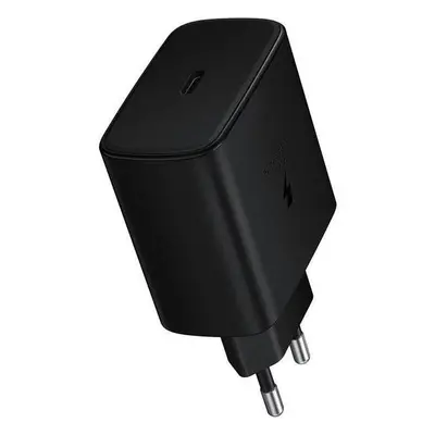 Nabíječka do sítě Samsung Quickcharge USB-C 45W Cestovní nabíječka Black (OOB Bulk)