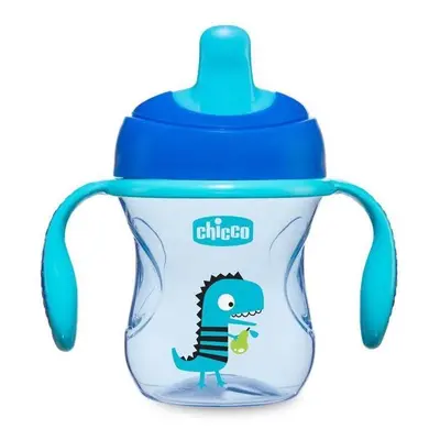 Dětský hrnek Chicco hrneček Training s držadly 200 ml, modrý 6 m+