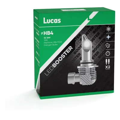 LED autožárovka Lucas 12V HB4 LED P22d, sada 2 ks