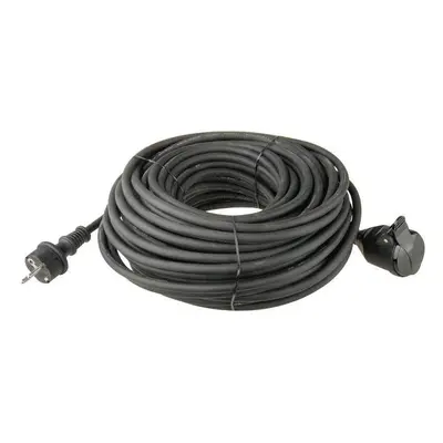 Prodlužovací kabel Emos Prodlužovací kabel gumový 10m 3x1.5mm, černý