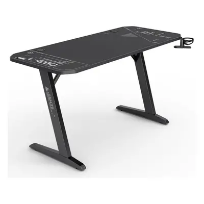 Herní stůl Sense7 Nomad Cybernetic desk Black, 140 x 60 cm