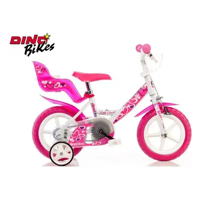 Dino Bikes Dětské kolo bílé 12" 2017