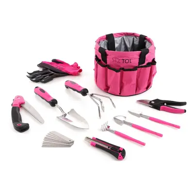 Set zahradního nářadí SIXTOL Sada zahradního nářadí GARDEN PINK 10