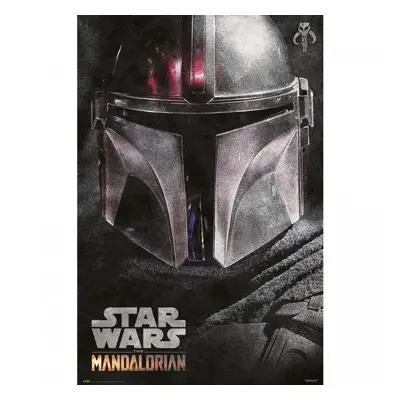 Plakát Star wars - Hvězdné války Tv Seriál The Mandalorian - Helmet - plakát