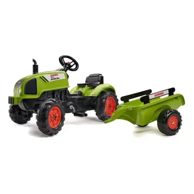 FALK Šlapací traktor 2041C Claas Arion s vlečkou a otvírací kapotou