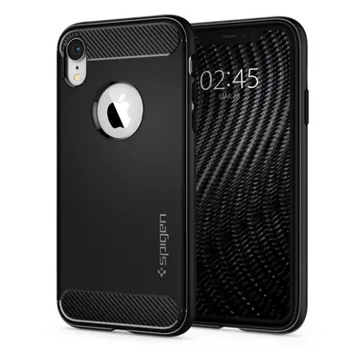 Kryt na mobil Spigen Rugged Armor Black iPhone XR