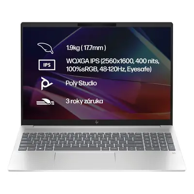 Notebook HP Pavilion Plus 16-ab1900nc Natural silver aluminum Celokovový