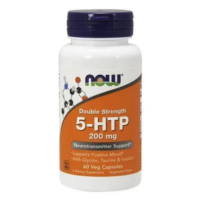 Aminokyseliny NOW 5-HTP + Glycin, Taurin a Inositol, 200 mg