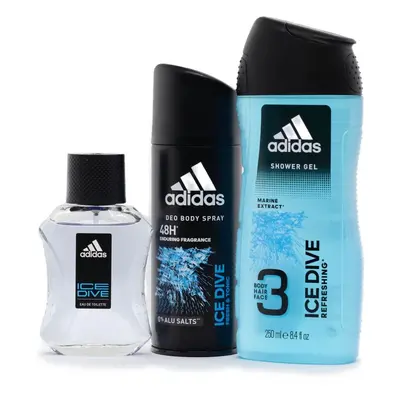 Dárková sada parfémů ADIDAS Ice Dive EdT Set 450 ml