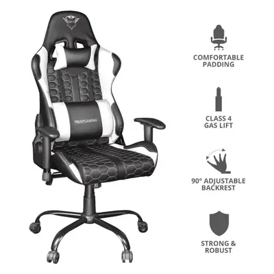 Herní židle Trust GXT 708W Resto Chair White