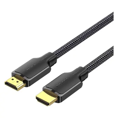 Datový kabel Vention Cotton Braided 4K HDMI Male to Male Cable 5M Black