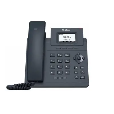 Yealink SIP-T30P SIP telefon, PoE, 2,3" 132x64 nepodsv. LCD, 1 x SIP úč., 100M Eth