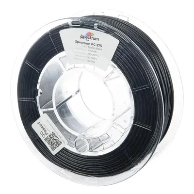 Filament Filament Spectrum PC 275 1.75mm Traffic Black 0.25kg