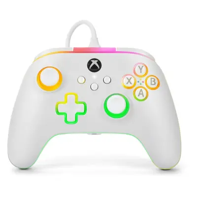 Gamepad PowerA Advantage Wired Controller - Xbox Series X|S with Lumectra - White