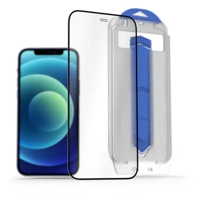 Ochranné sklo AlzaGuard 2.5D Glass EasyFit DustFree 2 Pack pro iPhone 12 / 12 Pro s instalačním 