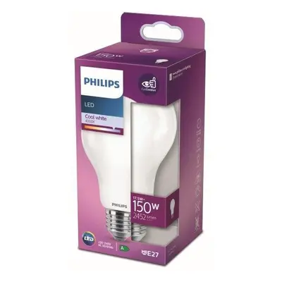 Philips 8718699764593 LED žárovka 1x17,5W | E27 | 2452lm | 4000K - studená bílá, matná bílá, Eye