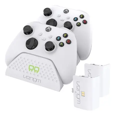 Stojan na herní ovladač VENOM VS2871 Xbox Series S/X & One White Twin Docking Station + 2 bater