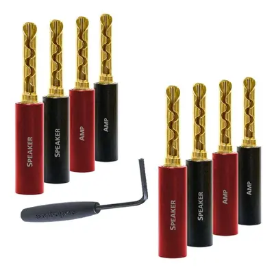 Audioquest SureGrip 100 BFA banana gold ( set 8 ks )