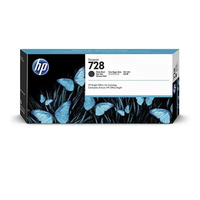 HP originální ink 3WX25A, HP 728, matte black, 130ml, HP DesignJet T830