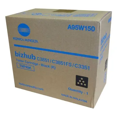 Konica Minolta originální toner A95W150, black, 13000str., TNP-49K, Konica Minolta Bizhub C3351,