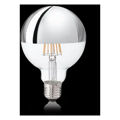 Ideal Lux 135526 LED žárovka Filament G95 1x9W | 930lm | 3000K - chrom