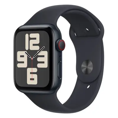 Chytré hodinky Apple Watch SE Cellular 44mm Temně inkoustový hliník s temně inkoustovým sportovn