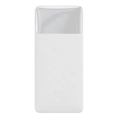 Baseus Bipow powerbanka s digitálním displejem Overseas Edition 30000mAh 15W bílá