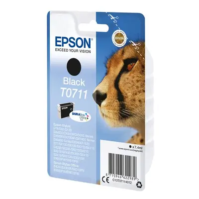 Epson originální ink C13T07114022, black, blistr s ochranou, 7,4ml, Epson D78, DX4000, DX4050, D