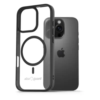 Kryt na mobil AlzaGuard Clear TPU Case Compatible with Magsafe pro iPhone 16 Pro černé