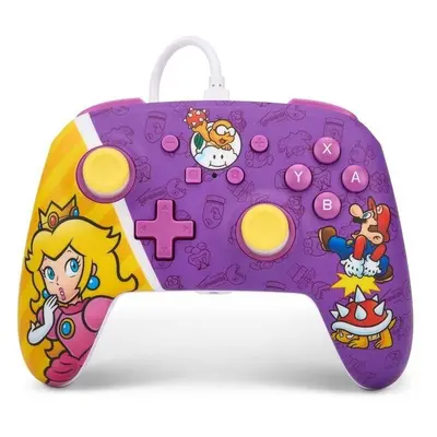 Gamepad PowerA Enhanced Wired Controller - Nintendo Switch - Princess Peach Battle