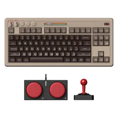 Herní klávesnice 8BitDo Retro Mechanical Keyboard (C64 Edition) + Dual Super Buttons - UK