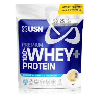 Protein USN 100% Premium Whey Bag, 2000g, vanilka