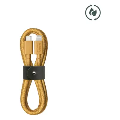 Datový kabel Native Union Belt Cable (USB-C – Lightning) 1.2m Kraft