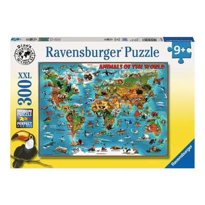 Puzzle Ravensburger 132577 Ilustrovaná mapa světa