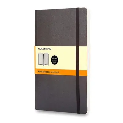 Zápisník MOLESKINE L, měkké desky, linkovaný, černý