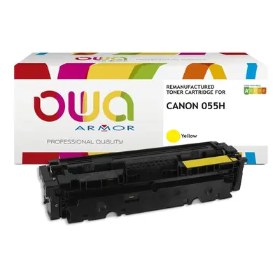 OWA Armor toner kompatibilní s Canon CRG-055H Y, 5900st, žlutá/yellow