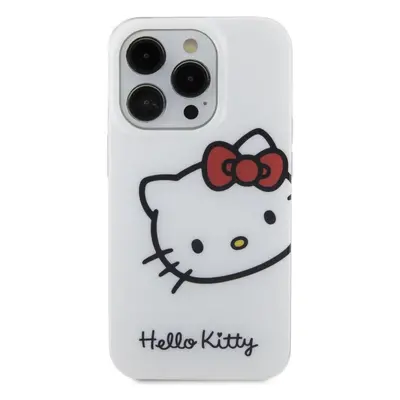 Kryt na mobil Hello Kitty IML Head Logo Zadní Kryt pro iPhone 15 Pro Max White