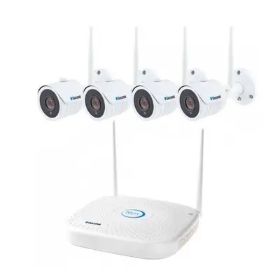 IP kamera Secutek WiFi kamerový systém SLG-WIFI2108PGE4FE200 - 4 x 2Mpix kamera, NVR