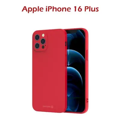 Kryt na mobil Swissten Soft Joy pro Apple iPhone 16 Plus červené