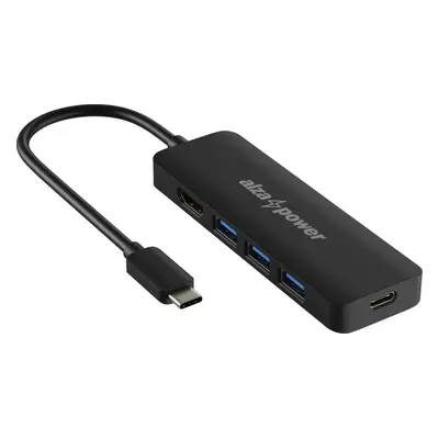 Dokovací stanice AlzaPower USB-C Dock Station 5v1 černý