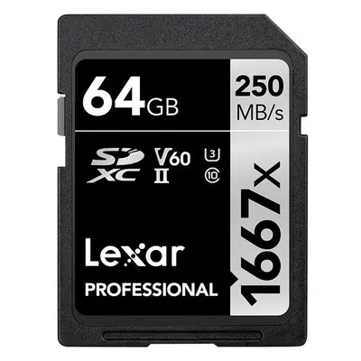 Paměťová karta Lexar SDXC Pro 1667X 64GB